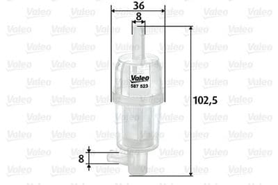 Filtro combustible VALEO 587523