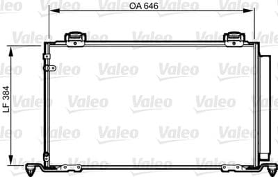 Condensador, aire acondicionado VALEO 814209