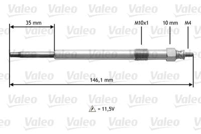 Bujía de precalentamiento VALEO 345139