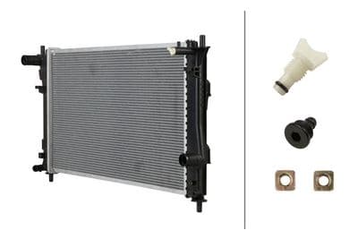 Radiador, refrigeración del motor HELLA 8MK 366 312-481