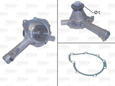 Bomba de agua, refrigeración del motor VALEO 506660