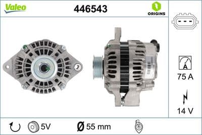 Alternador VALEO 446543