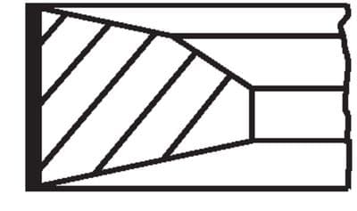 Juego de anillo para pistón MAHLE 004 09 V0