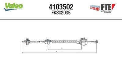 Chicote de Clutch VALEO 4103502