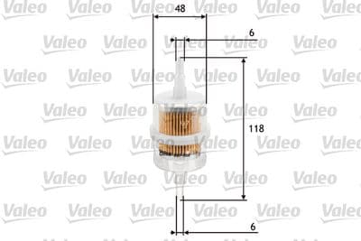 Filtro combustible VALEO 587005
