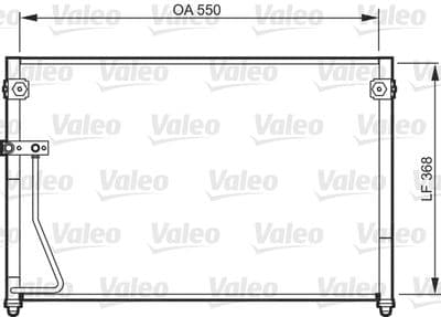 Condensador, aire acondicionado VALEO 818085