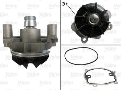 Bomba de agua, refrigeración del motor VALEO 506709