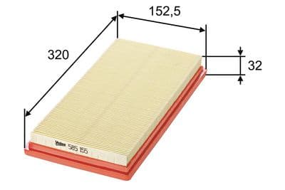 Filtro de aire VALEO 585155