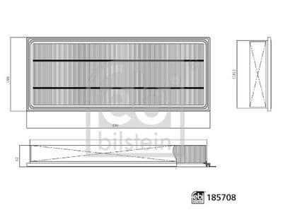 Filtro, aire del interior FEBI BILSTEIN 185708
