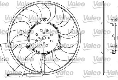 Ventilador, refrigeración del motor VALEO 698611