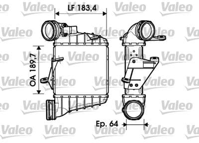 Radiador de aire de admisión VALEO 817558