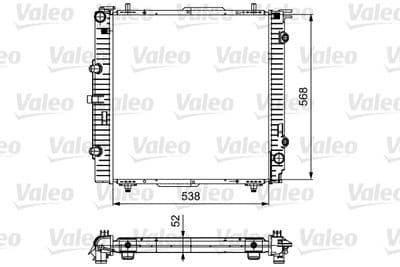 Radiador, refrigeración del motor VALEO 732459
