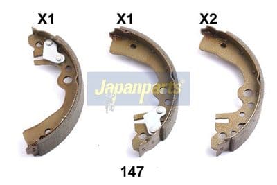 Juego de zapatas de frenos JAPANPARTS GF-147AF