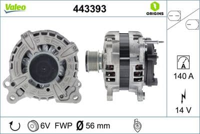Alternador VALEO 443393