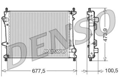 Radiador, refrigeración del motor DENSO DRM09037