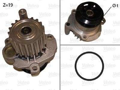 Bomba de agua, refrigeración del motor VALEO 506873