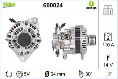 Alternador VALEO 600024