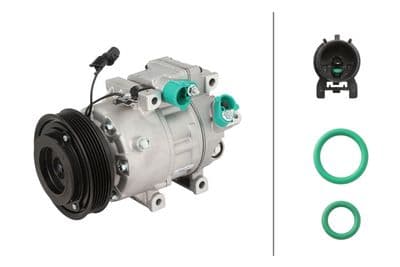 Compresor, aire acondicionado HELLA 8FK 366 204-281