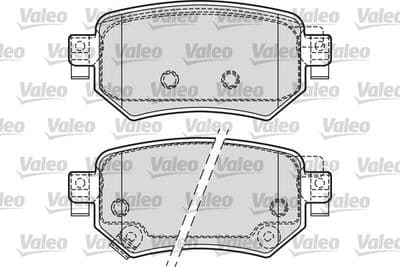 Juego de balatas de freno VALEO 601688