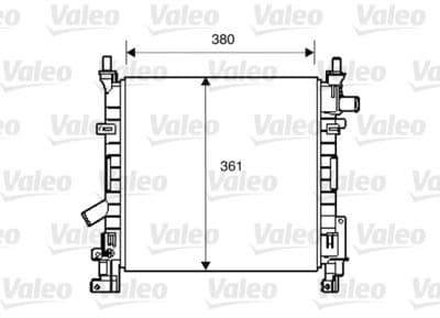 Radiador, refrigeración del motor VALEO 734392