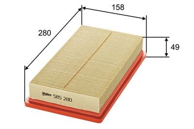 Filtro de aire VALEO 585280