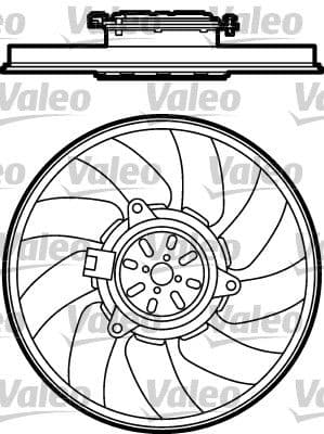 Ventilador, refrigeración del motor VALEO 696026