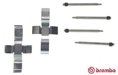 Juego de accesorios, balatas de frenos BREMBO A 02 279