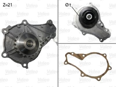 Bomba de agua, refrigeración del motor VALEO 506714