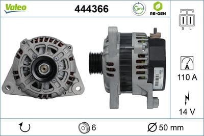 Alternador VALEO 444366