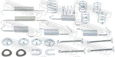 Juego de accesorios, zapatas de freno de estacionamiento FEBEST 2504-4007R-KIT