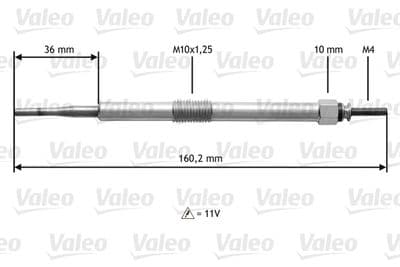 Bujía de precalentamiento VALEO 345144