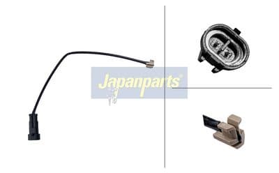 Contacto de aviso, desgaste de balatas de frenos JAPANPARTS BPW-288