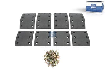 Juego de balatas de freno, freno de tambor DT Spare Parts 4.95003