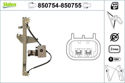 Elevador para ventanas VALEO 850755