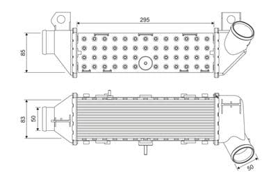 Radiador de aire de admisión VALEO 817766