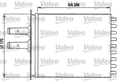 Radiador de calefacción, calefacción interior VALEO 812081