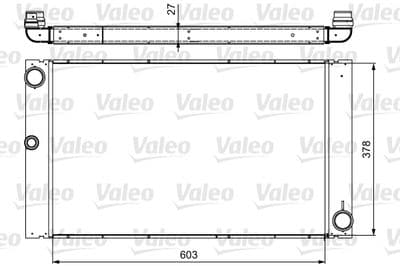 Radiador, refrigeración del motor VALEO 735475