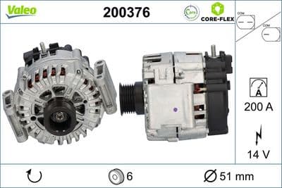 Alternador VALEO 200376
