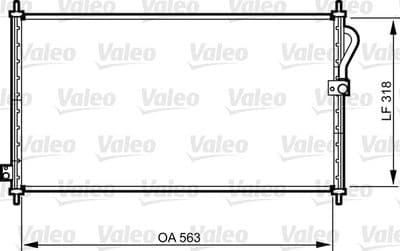 Condensador, aire acondicionado VALEO 814302