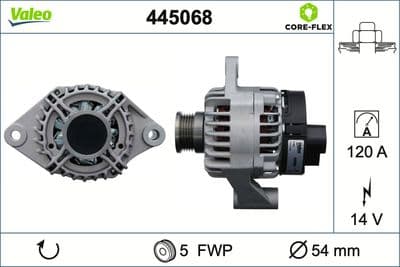 Alternador VALEO 445068