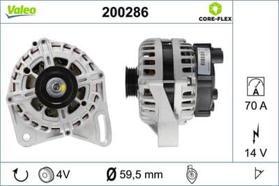 Alternador VALEO 200286