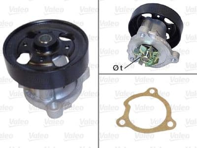 Bomba de agua, refrigeración del motor VALEO 506916