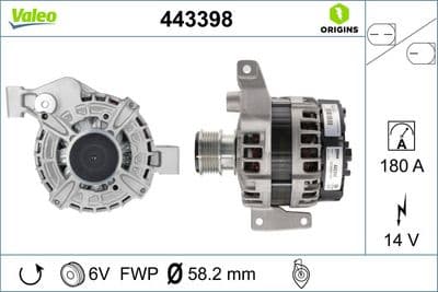 Alternador VALEO 443398