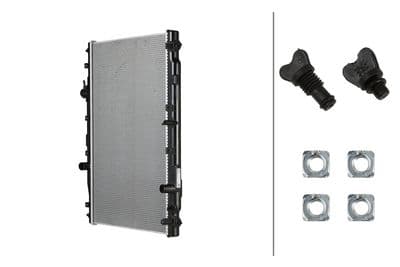 Radiador, refrigeración del motor HELLA 8MK 366 311-911