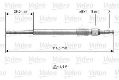 Bujía de precalentamiento VALEO 345147