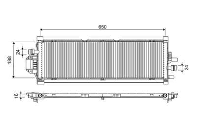Radiador, refrigeración del motor VALEO 701298