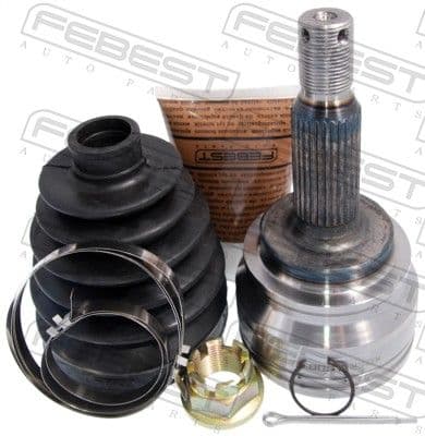 Juego de articulación, eje de transmisión FEBEST 0410-CY34