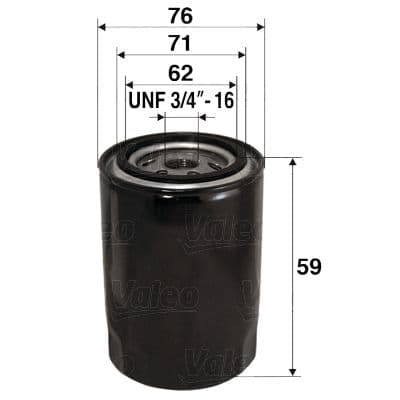 Filtro de aceite VALEO 586065