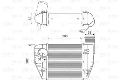 Radiador de aire de admisión VALEO 818326