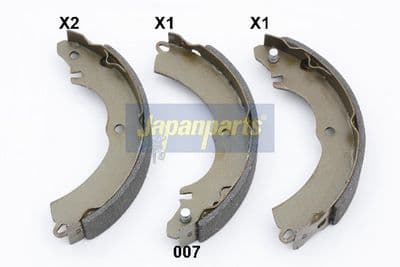 Juego de zapatas de frenos JAPANPARTS GF-007AF